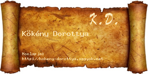 Kökény Dorottya névjegykártya